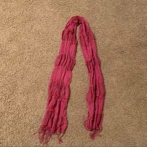 Pink long scarf